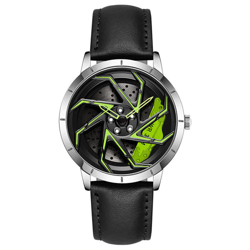 Rotating Wheel Rim Dial Watch