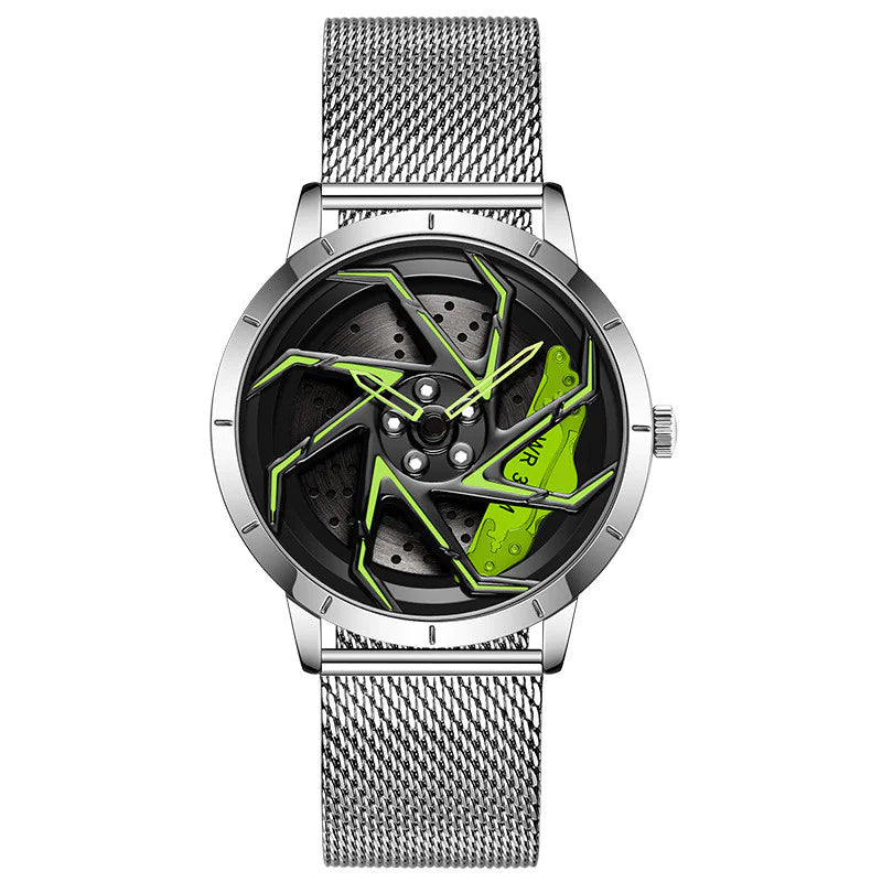 Rotating Wheel Rim Dial Watch