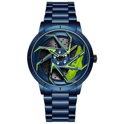Rotating Wheel Rim Dial Watch