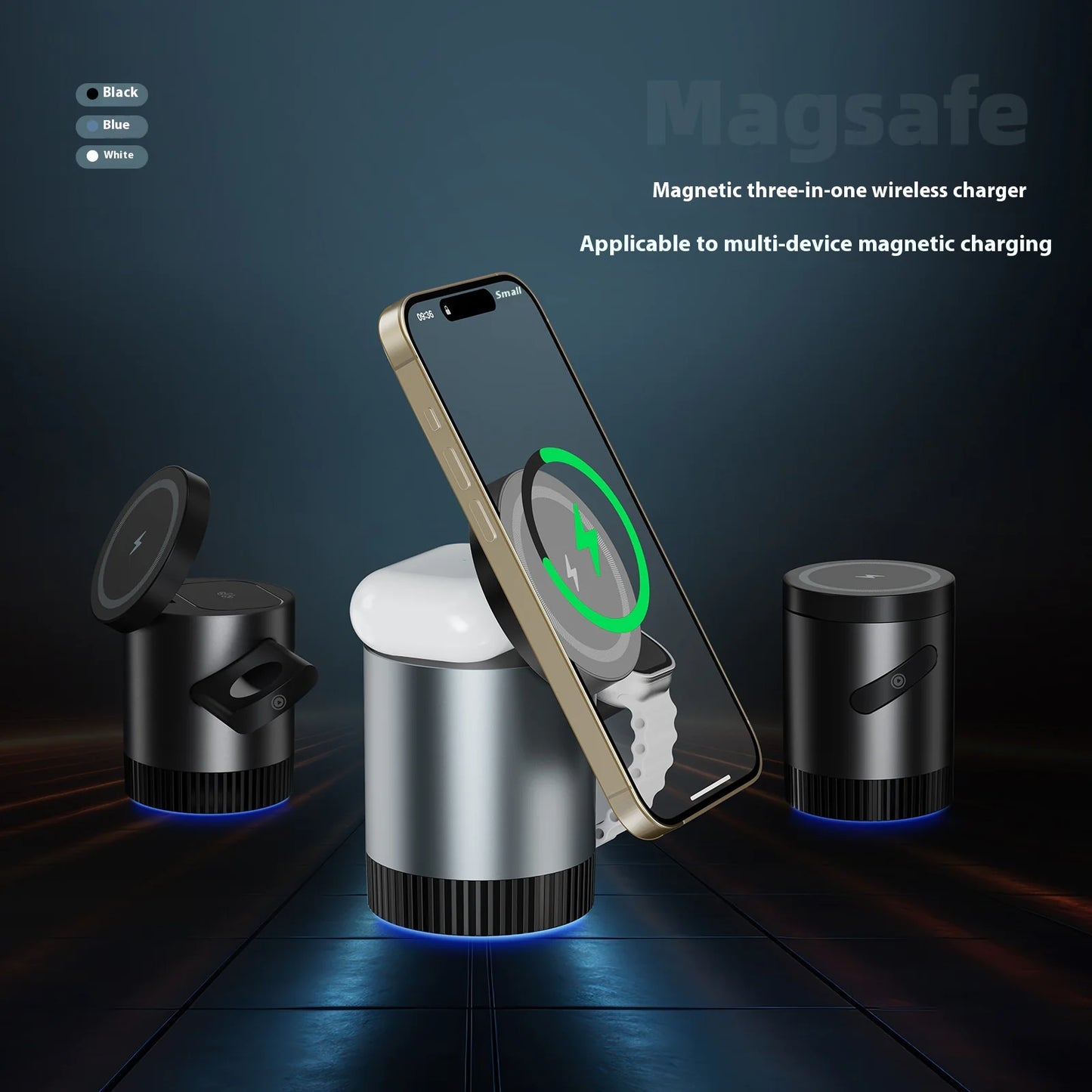 6-in-1 Wireless Magnetic Charging Station