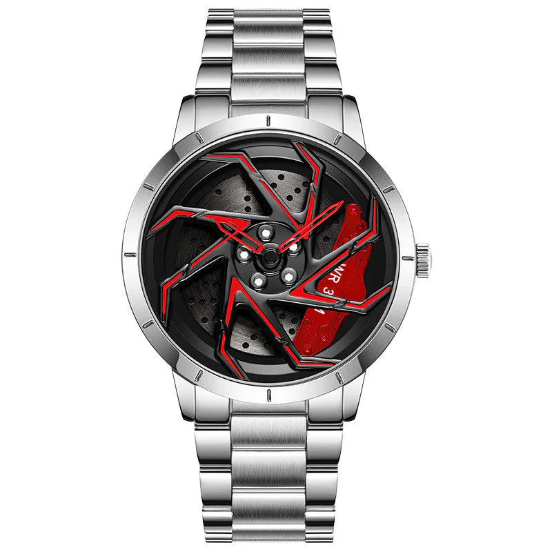 Rotating Wheel Rim Dial Watch