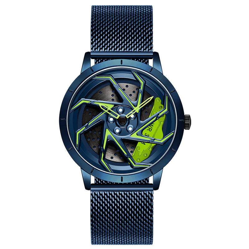 Rotating Wheel Rim Dial Watch