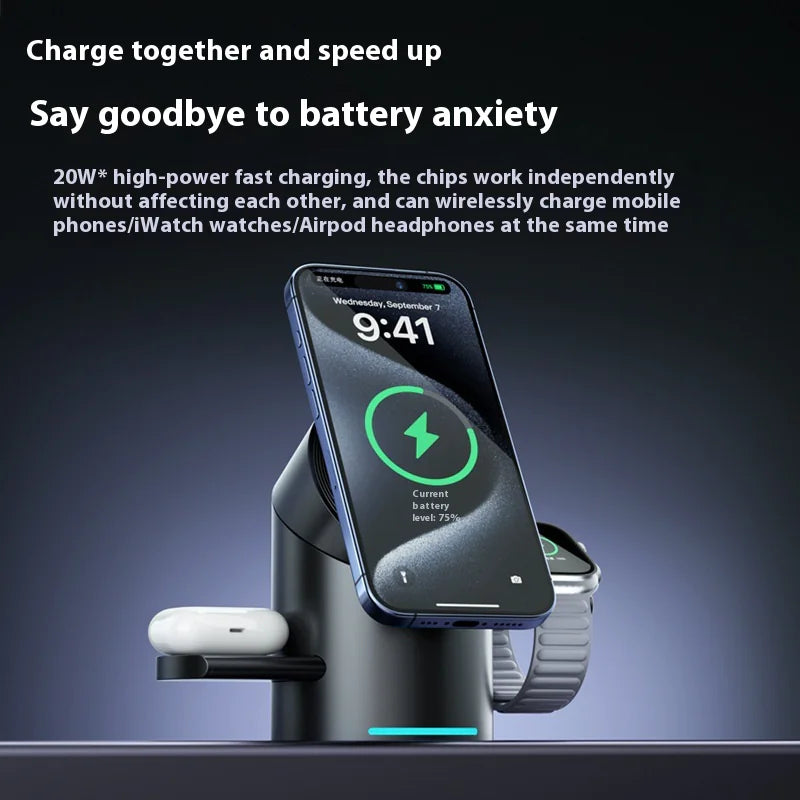 6-in-1 Wireless Magnetic Charging Station