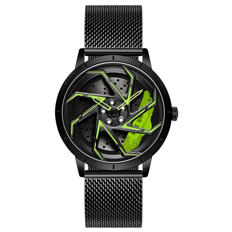 Rotating Wheel Rim Dial Watch