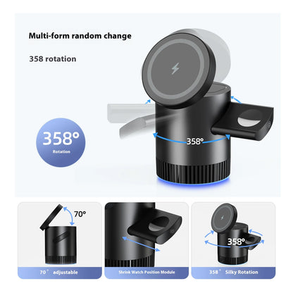 6-in-1 Wireless Magnetic Charging Station