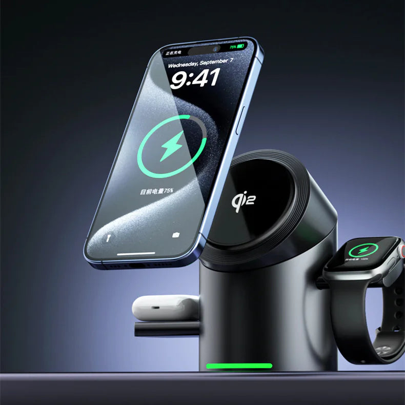 6-in-1 Wireless Magnetic Charging Station