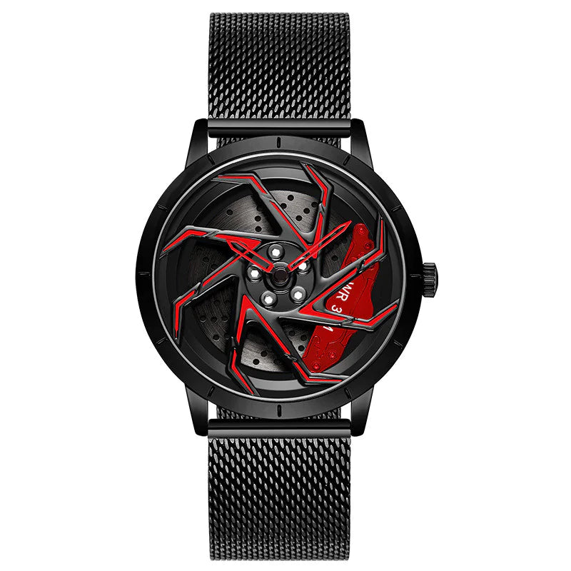 Rotating Wheel Rim Dial Watch